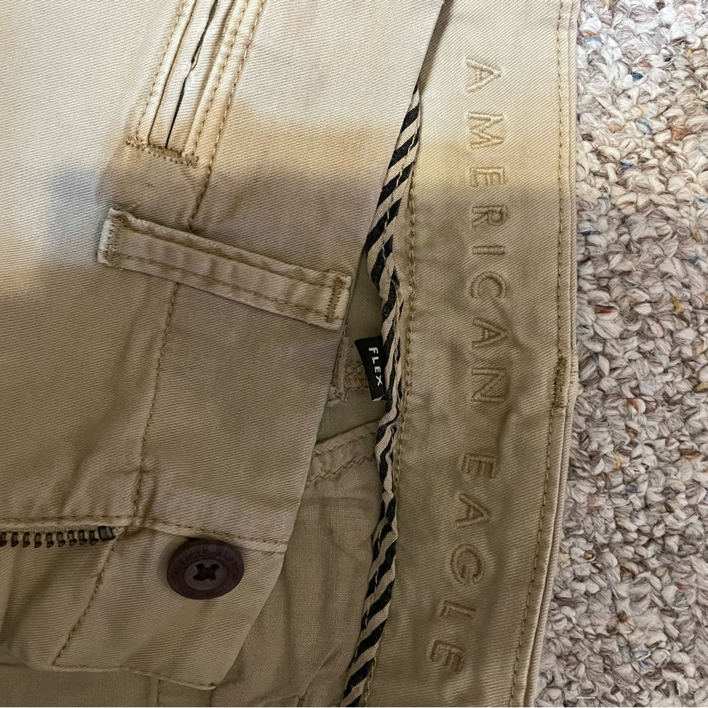 American Eagle Slim Flex lived-in khaki pant-Light Khaki 30X30